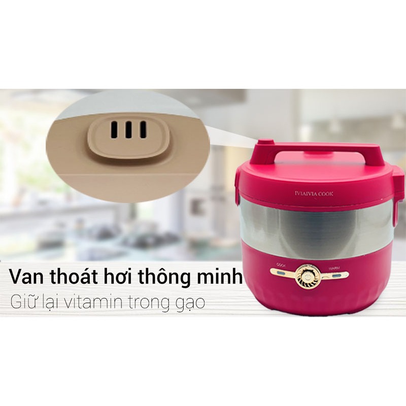 Nồi Cơm Điện IVIAIVIA COOK MM-NC19 (1.8 lít) - Màu Ngẫu Nhiên - Hàng Chính Hãng