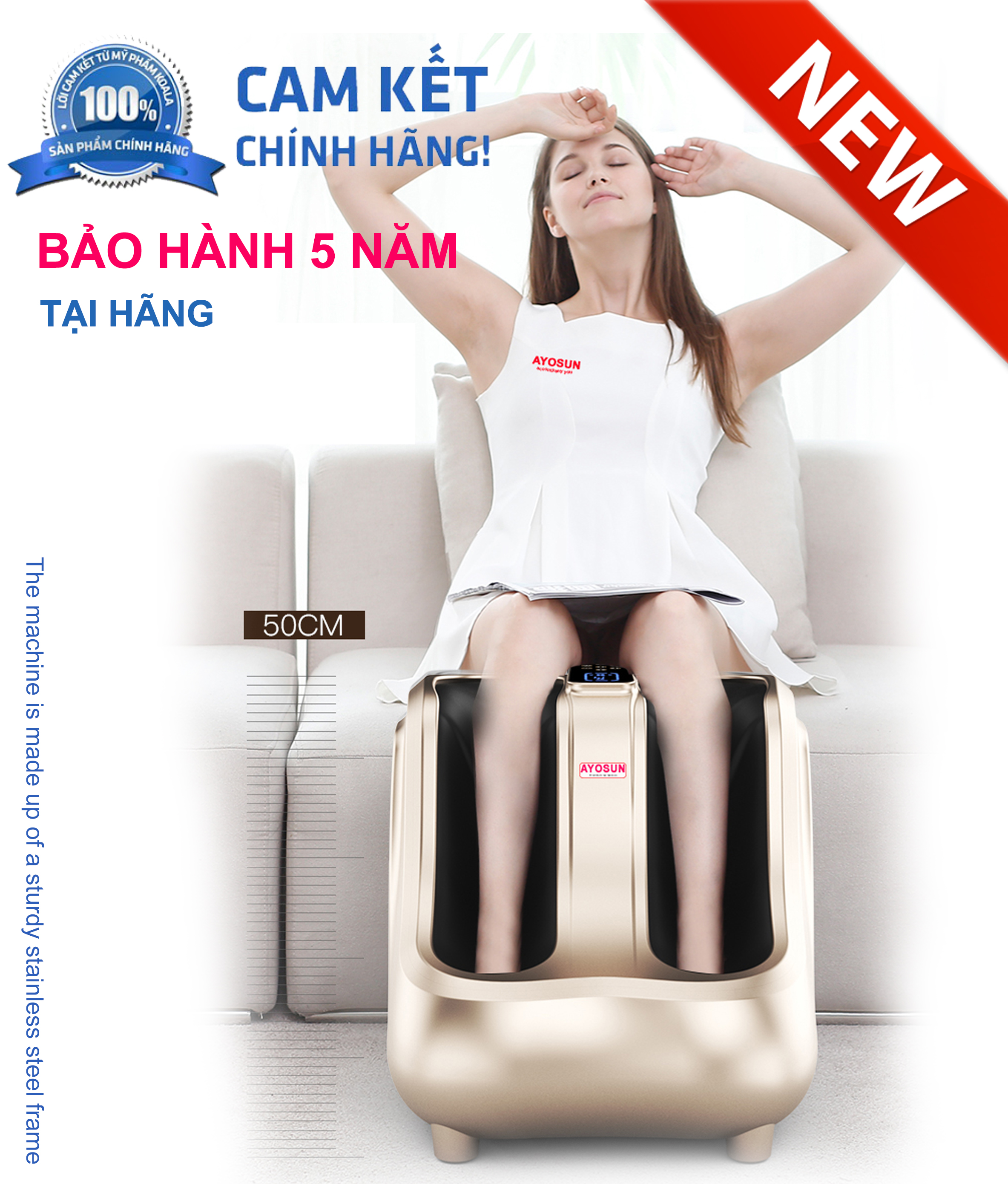 Máy mát xa chân và bắp chân 6D aYosun TG - 740Premium Chính Hãng