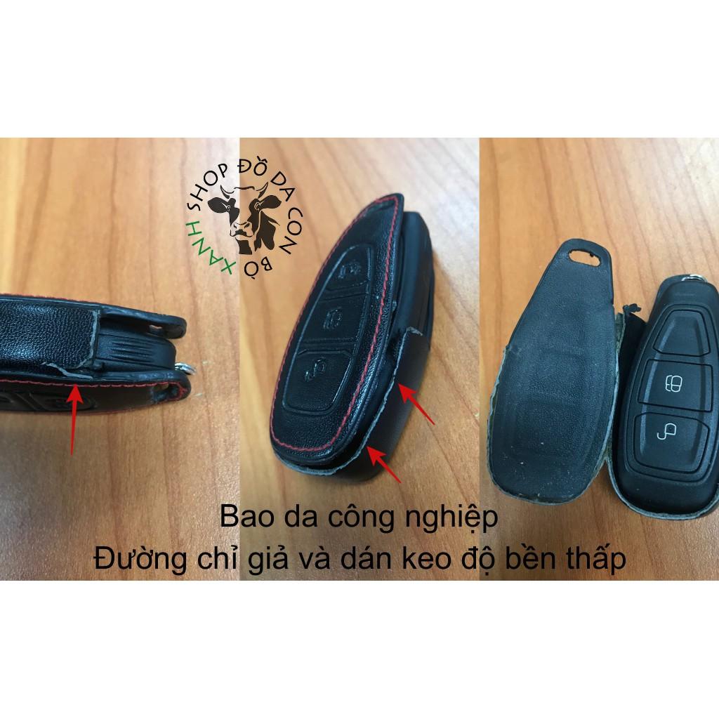 Bao da dành cho chìa khoá Ford Ecosport, Fiesta, Focus handmade da thật 004