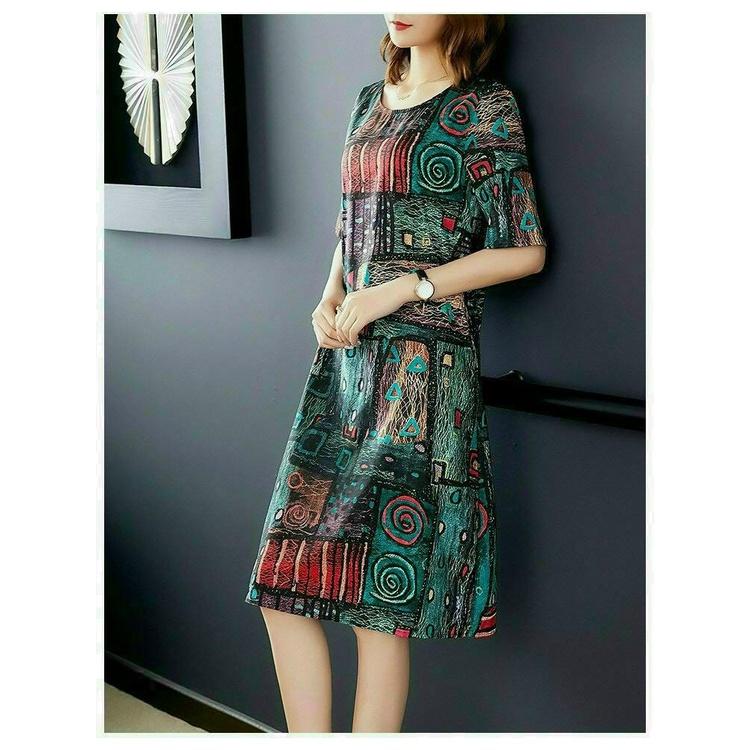 Váy Đầm Trung Niên DÁNG Suông A Che Bụng, ĐẦM SUÔNG TRUNG NIÊN KIỂU VÁY ĐẦM DỰ TIỆC TRUNG NIÊN CAO CẤP