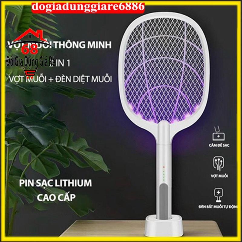 Vợt muỗi thông minh kiêm đèn bắt muỗi 3in 1