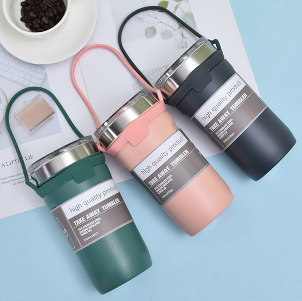 Ly giữ nhiệt kèm quai xách 710ml mang đi du lịch-HT