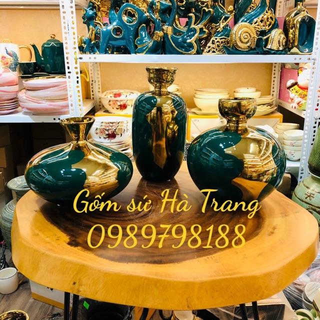 Set 3 lọ decor gốm sứ hàng nhập cao cấp
