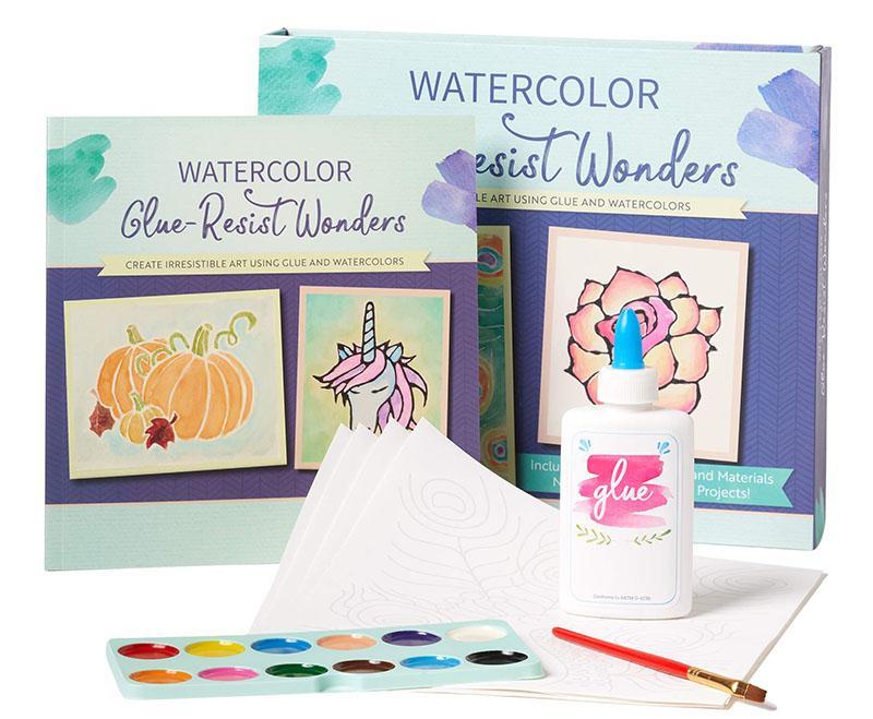 Watercolor Glue-Resist Wonders