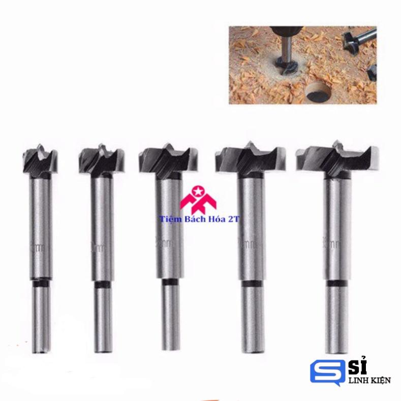 Bộ 5 mũi khoan khoét lỗ đường kính từ 15mm - 35mm - Khoan gỗ, nhựa, mica