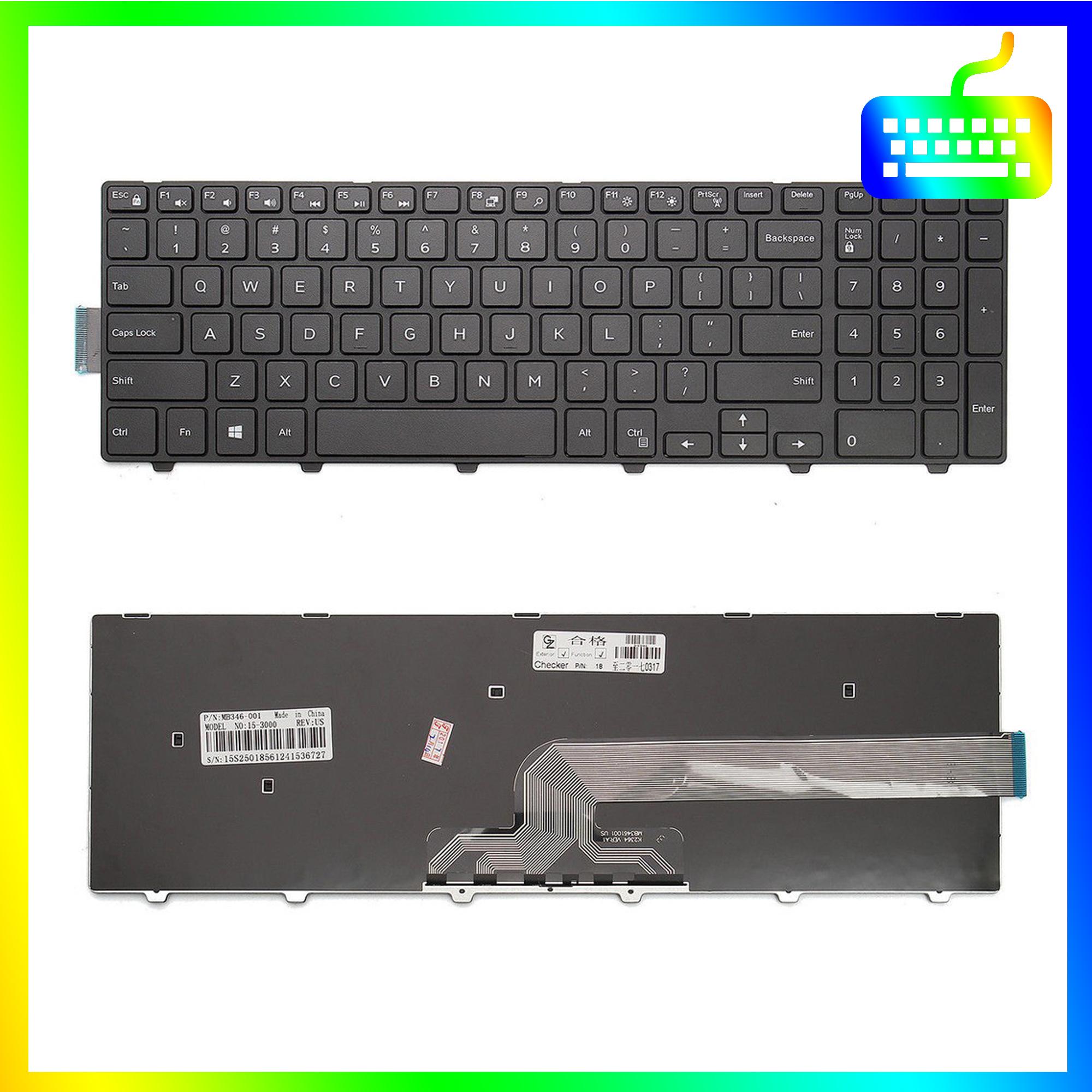 Bàn phím dành cho laptop Dell Inspiron 15 3542 15 3000 3542 Không Led - Phím Zin - Hàng Chính Hãng