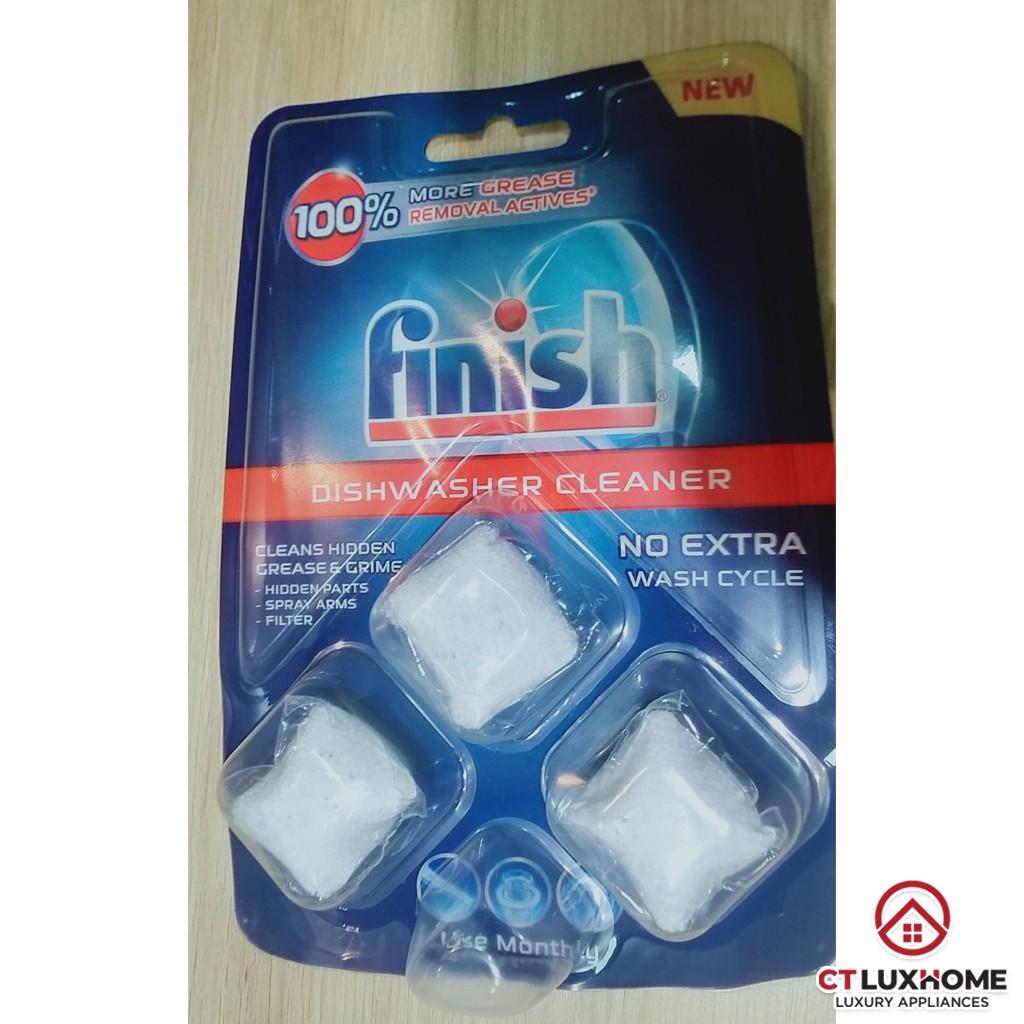 Viên vệ sinh máy rửa bát Finish vỉ 3 viên - Chính hãng