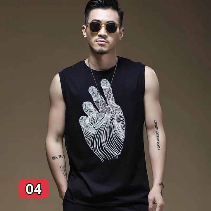 Áo ba lỗ nam thể thao sát nách co giãn thấm hút mồ hôi, chất liệu cotton siêu mát, đường may kĩ, hàng cao cấp
