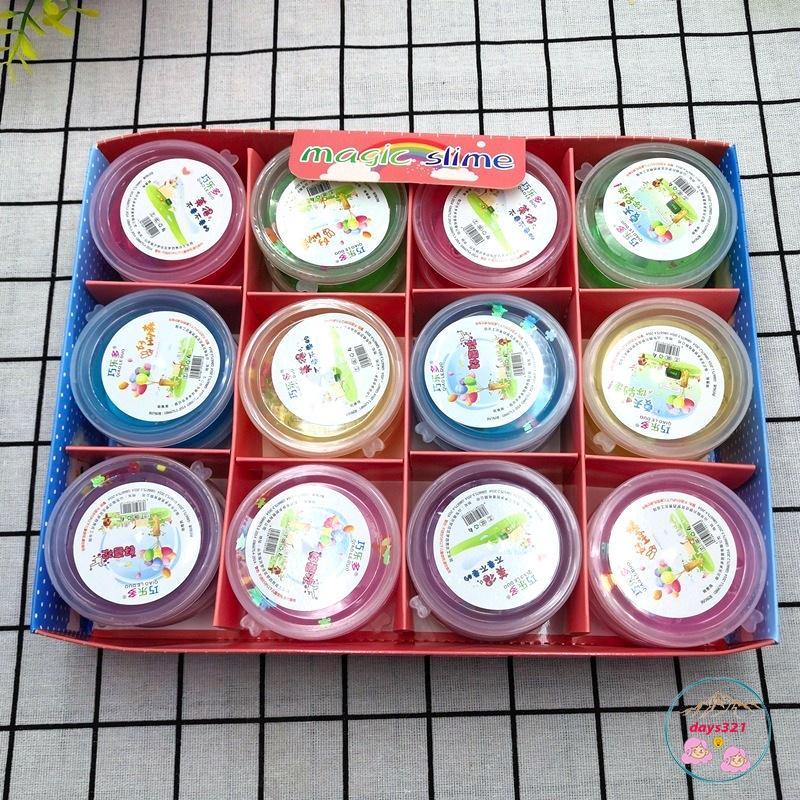 Slime HỘP HOA QUẢ LOẠI NHỎ charm sao nhũ đa dạng cực đẹp thiết kế độc đáo ấn tượng Đồ chơi Slam Gudetama