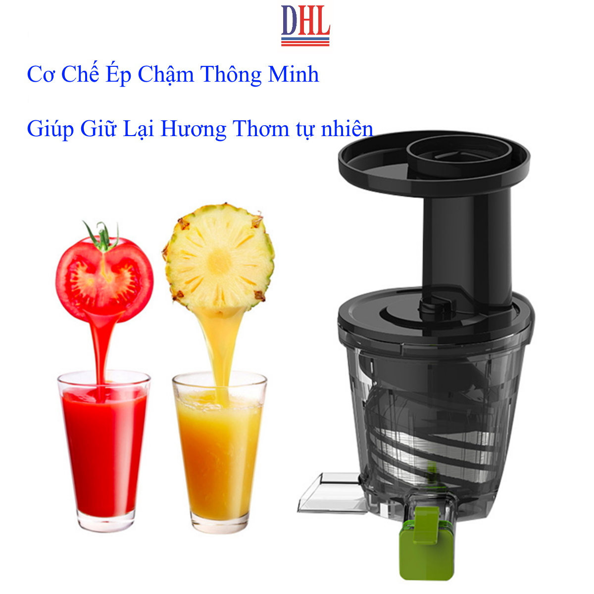 Máy ép trái cây, ép chậm KiWi KJ1935 hàng chính hãng