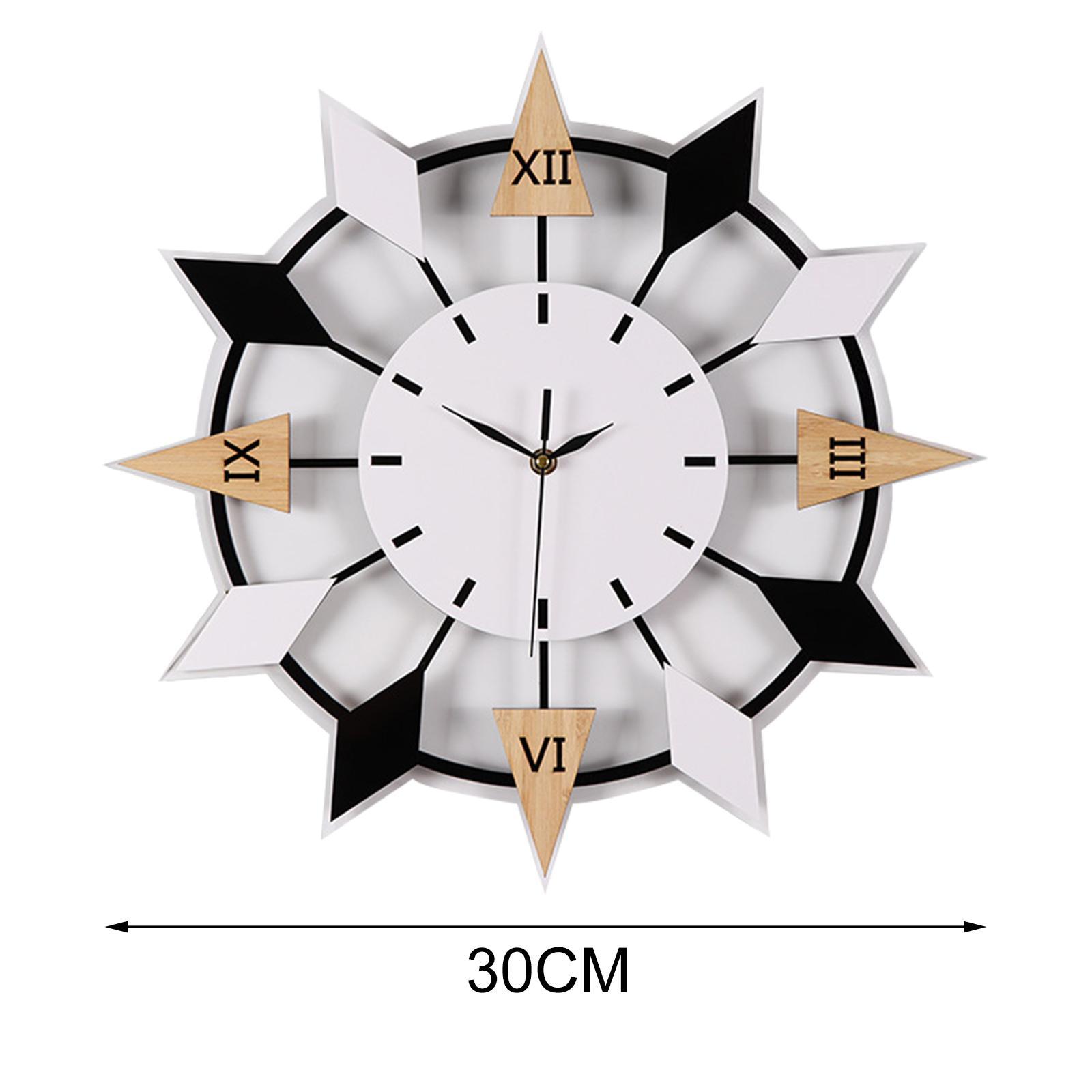 Modern Wall Clock Wall Watch Decorative Clock Silent for Living Room Kitchen