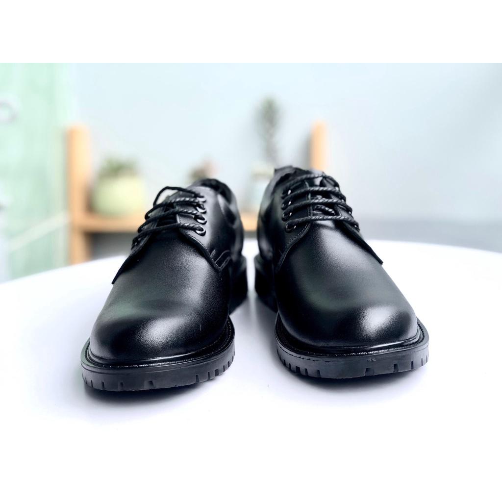 Boot trơn cổ thấp chất liệu da bò bảo hành 12 tháng - Duky Store