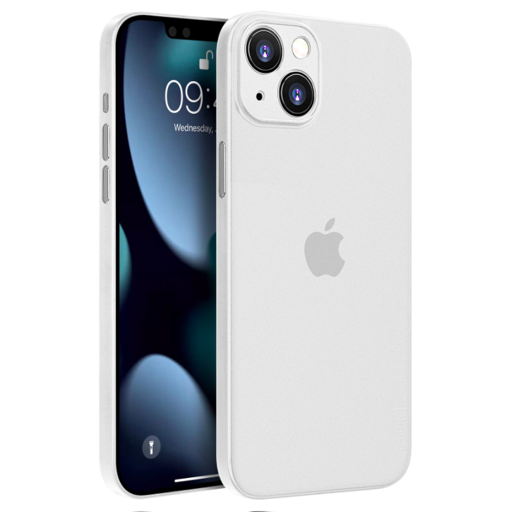 Ốp Lưng Lụa Mỏng Dành Cho Iphone 13 Bảo Vệ Camera, Siêu Mỏng 0.3 Mm - Hàng Chính Hãng Memumi - Trắng