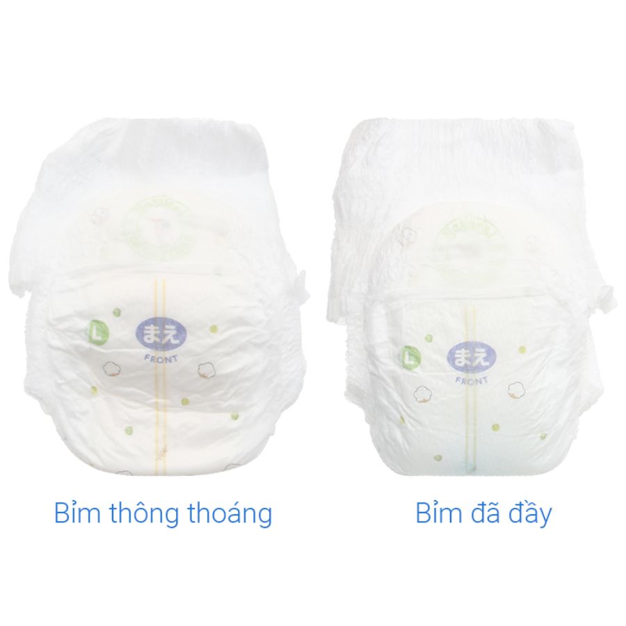 Tã/bỉm quần Moony cao cấp Natural đủ size M46/L36/XL32 Vaca Baby House