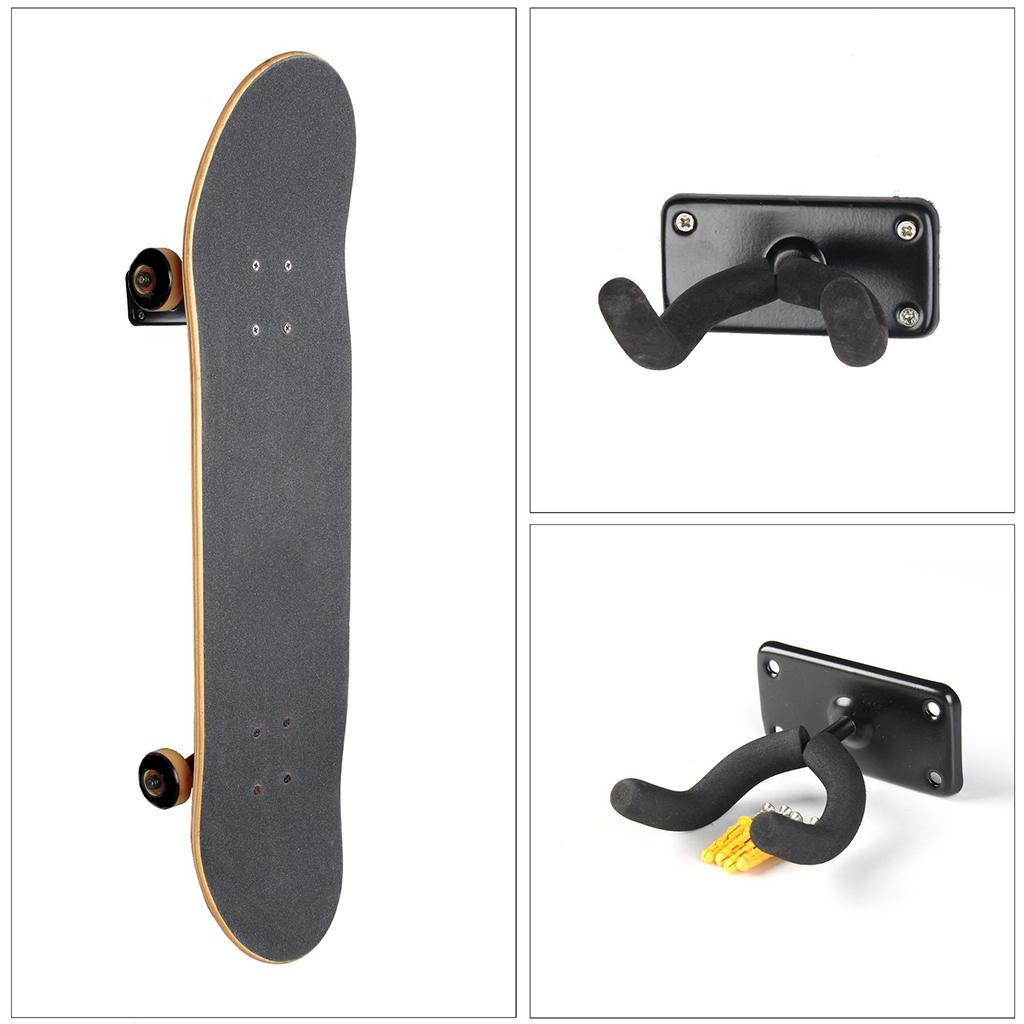 5x Display Storage Rack Wall Mount Hanger Holder for Skateboard Longboard Snowboard Hook