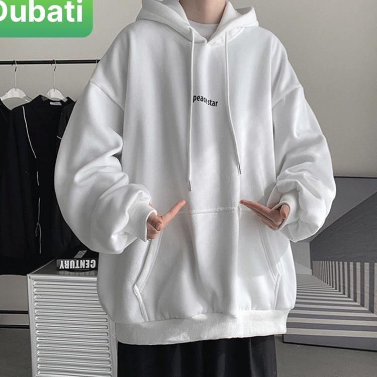 ÁO HOODIE NAM NỮ, ÁO KHOÁC NỈ IN HÌNH CHỨ PEACE STAR FROM RỘNG DÀI TAY CHỐNG NẮNG SÀNH ĐIÊU - DUBATI FASHON