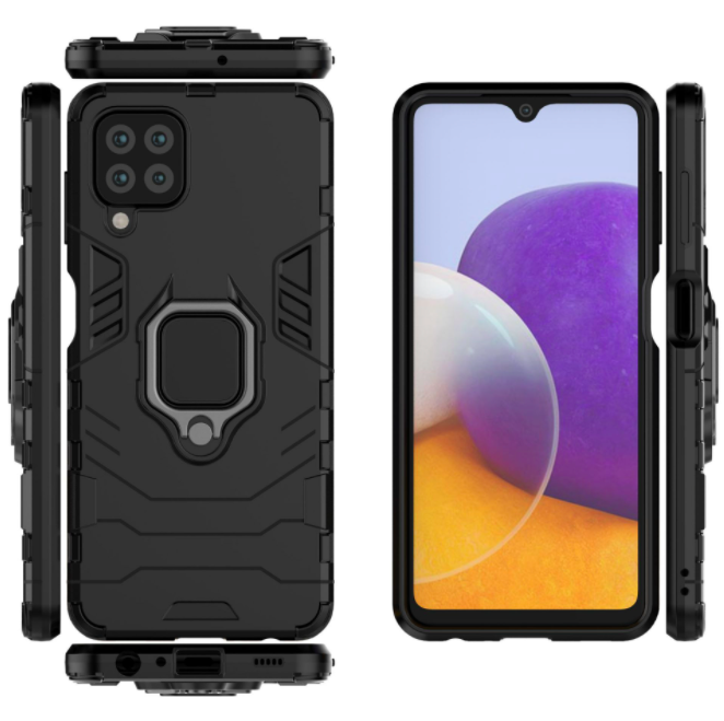 Ốp lưng Samsung Galaxy A22 4G iron man chống sốc kèm iring - Hàng nhập khẩu