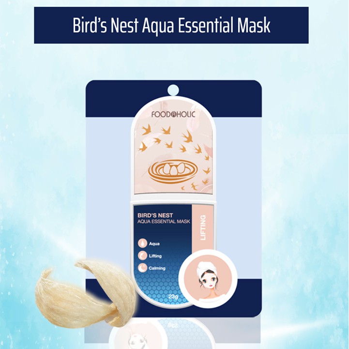 Combo 10 mặt nạ cấp cứu cho làn da khô ráp ( Bird's Nest, Vitamin A, Collagen) 3D Foodaholic Essential Mask 23g