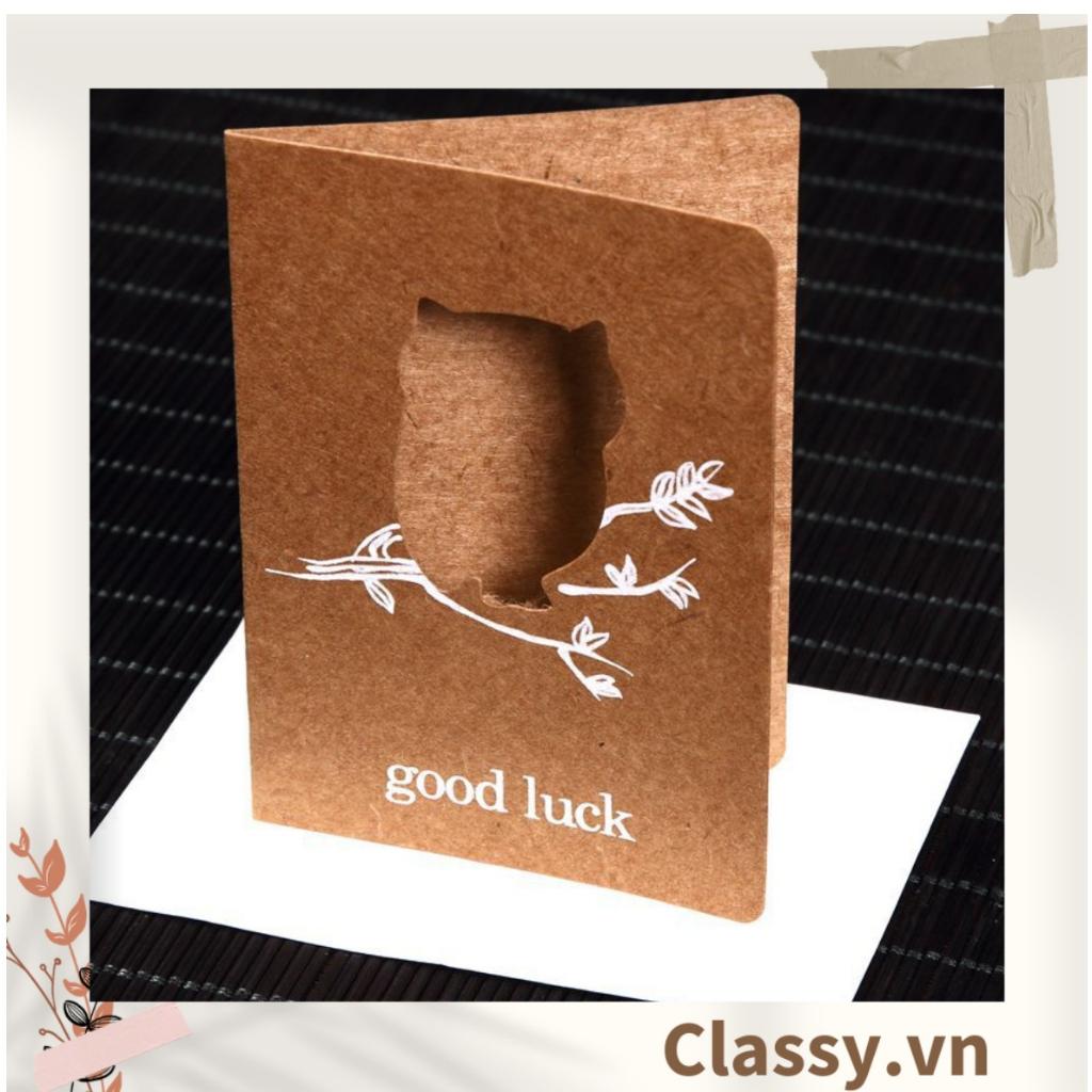 Thiệp chúc mừng Classy hình động vật 6.5x9.2cm, chúc mừng 8-3, 20-11, Sinh Nhật, Lễ lạt, Cảm Ơn , Tình Yêu Q1157