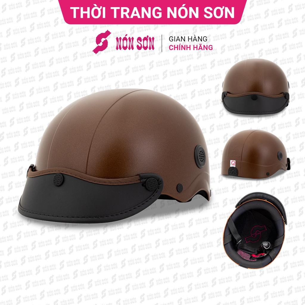 Mũ bảo hiểm lỗ thông gió phiên bản mới NÓN SƠN chính hãng TG-NU715