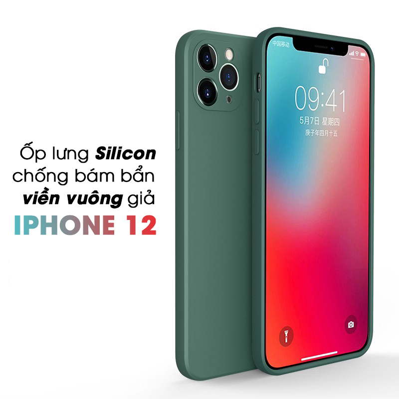 Ốp Lưng TPU Dẻo Viền Vuông Giả iPhone 12 Dành Cho iPhone 6,7,6 Plus,7Plus,X,Xr,Xs Max,11,11 Pro, 11 Pro Max- Hàng Chính Hãng