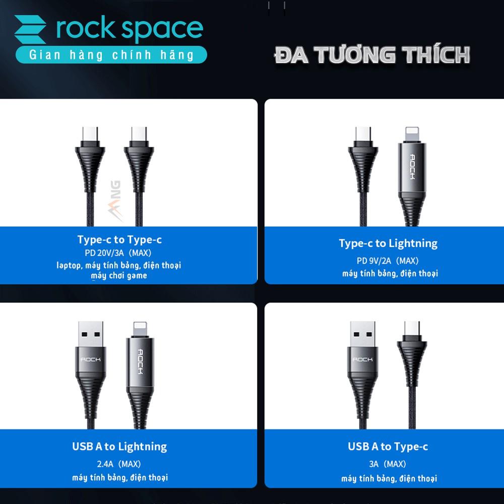 Dây cáp sạc nhanh Rockspace R12 - 4 in 1 dành cho iphone, samsung và các dòng điện thoại chuẩn TypeC, sạc nhanh - Hàng chính hãng