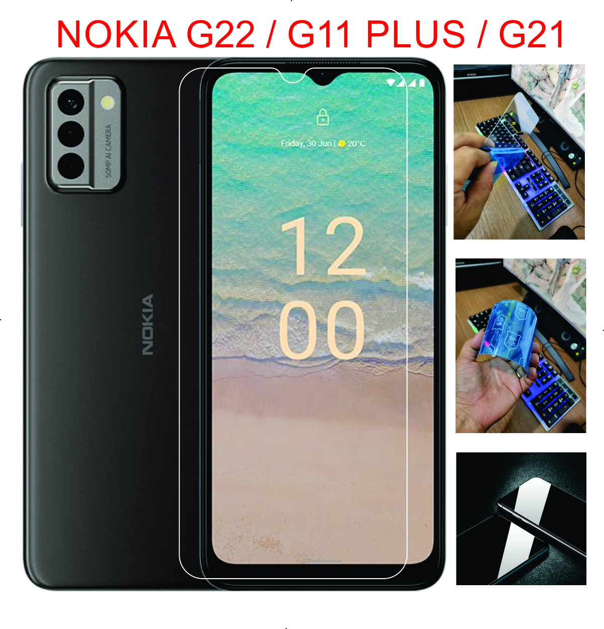 Cường lực dẻo dành cho NOKIA G22 / G21 / G11 plus Bảo vệ màng hình chống va đập trầy xước toàn diện