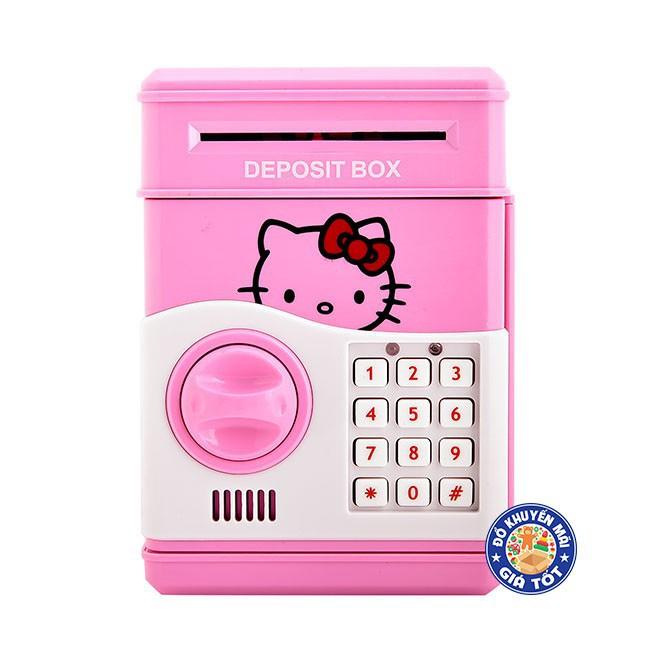 Két sắt đựng tiền mini hình Hello Kitty