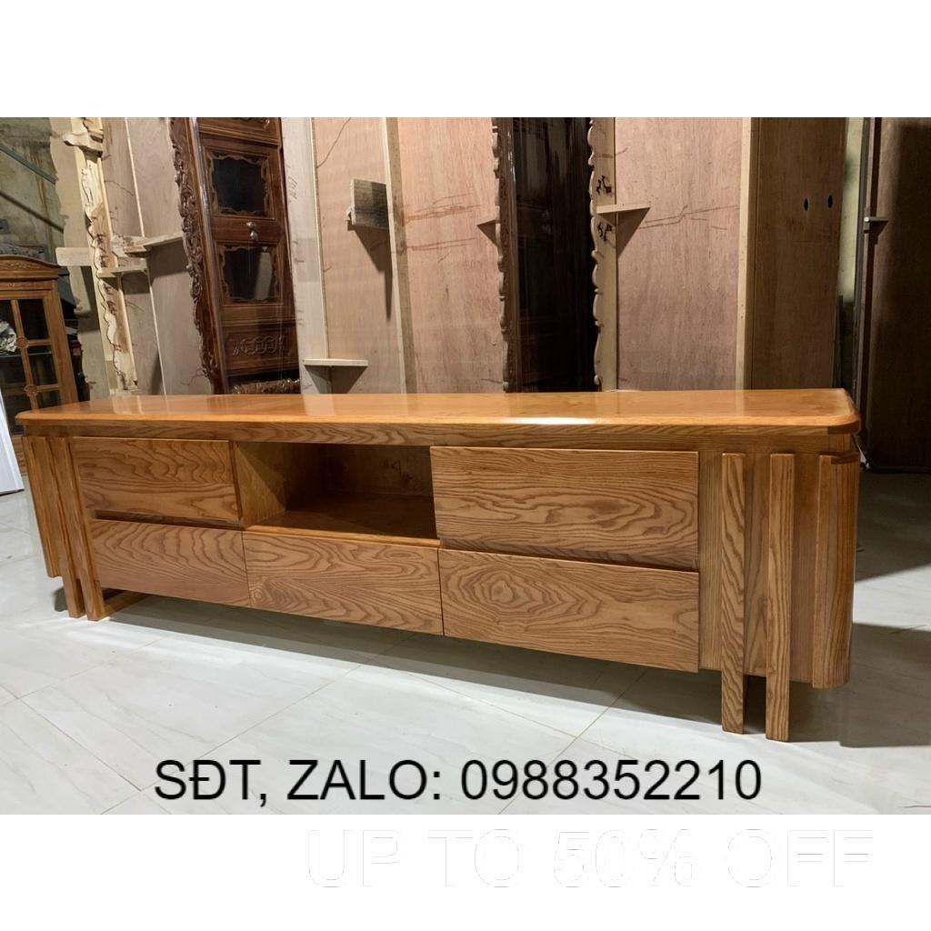 Kệ tivi gỗ sồi 1m8