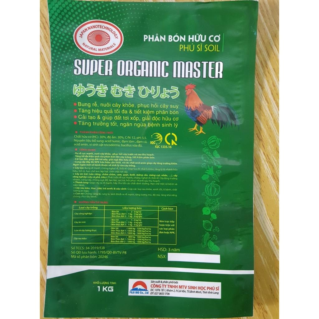 Phân bón hữu cơ SUPER ORGANIC MASTER gói 1kg
