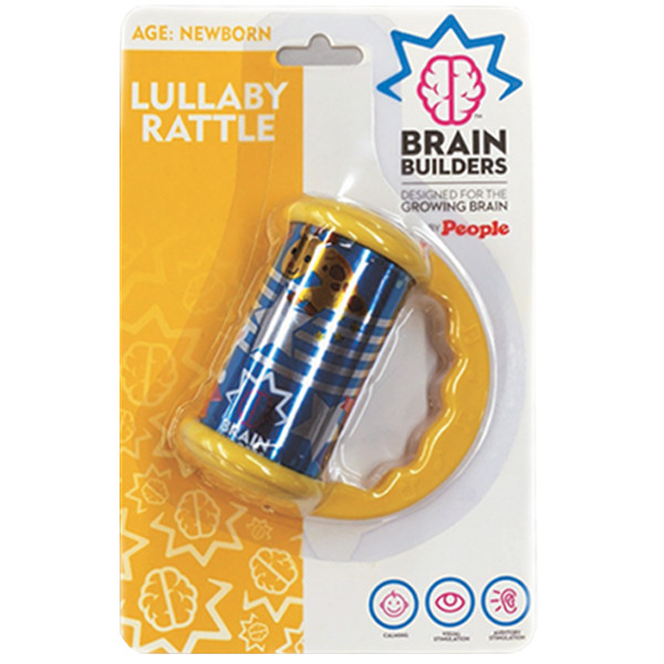 Đồ chơi cho bé mới sinh - Âm thanh trắng giúp giảm stress cho bé mới sinh Lullaby Rattle - Brain Builder BB003