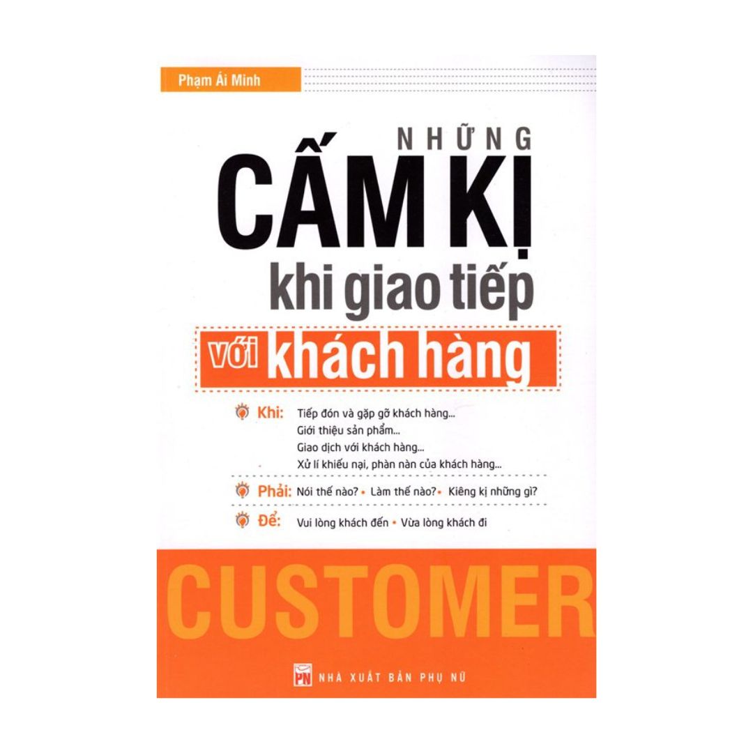 Sách - Những Cấm Kị Khi Giao Tiếp Với Khách Hàng  - aaa