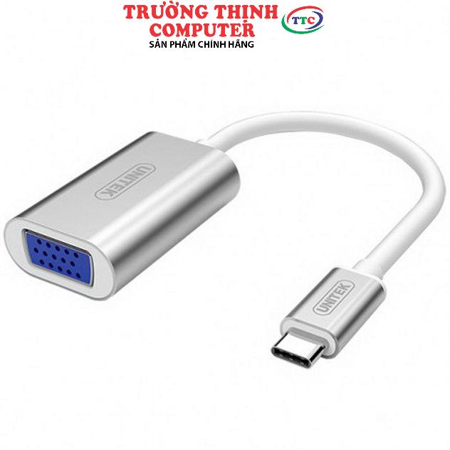 CÁP CHUYỂN ĐỔI USB TYPE-C TO VGA UNITEK Y-6315 - HÀNG CHÍNH HÃNG