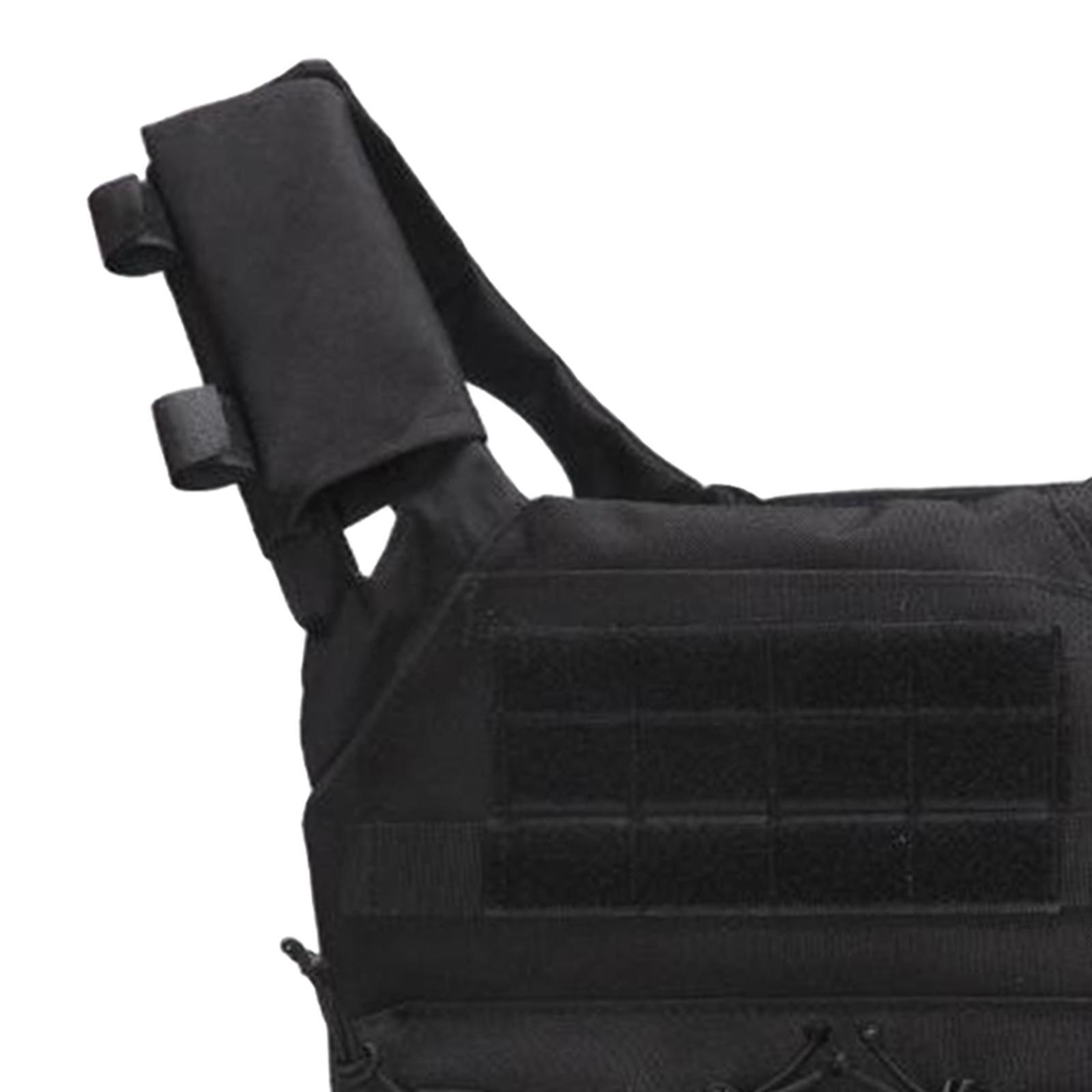 2xMens Game Vest Vest Multiple Bags Combat Training Vest Black