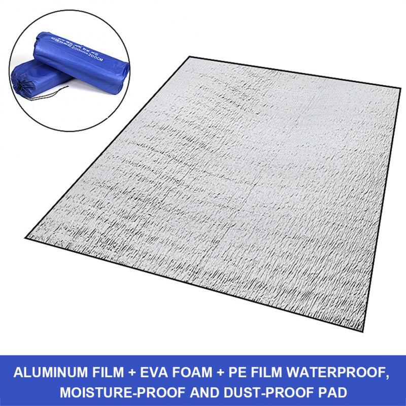 Portable Outdoor Picnic Aluminum Foil EVA Mat Waterproof Beach Mat Camping Mat Travel Pocket Blanket