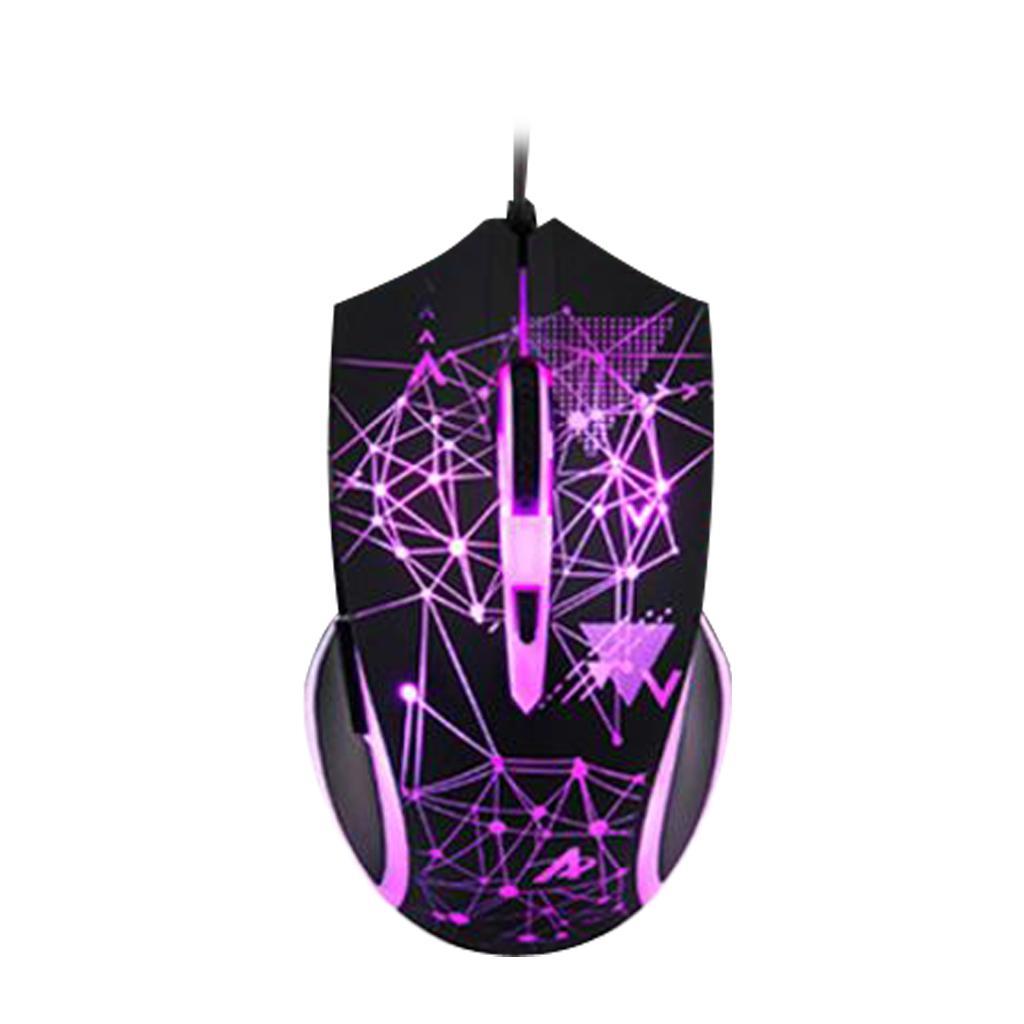 Gaming Keyboard and Mouse Combo Wired Lights Keypad Adjustable DPI Mice
