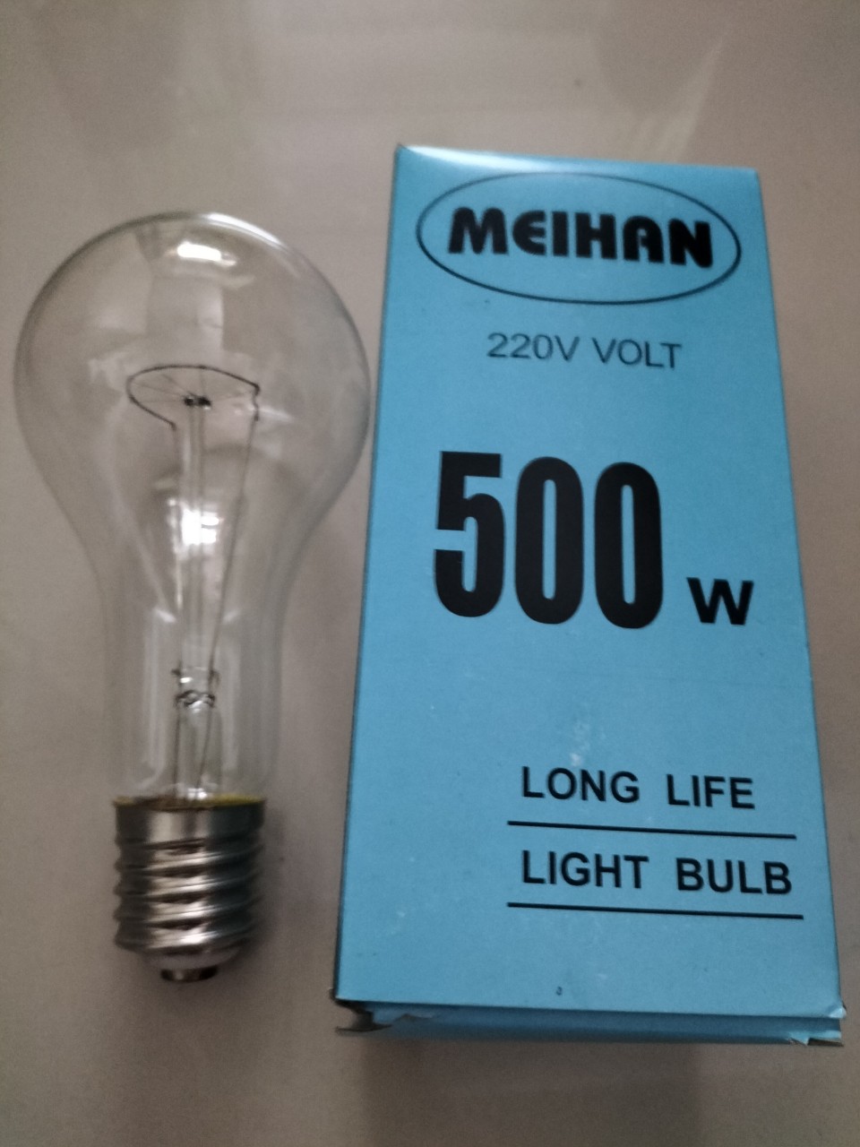 Bóng đèn sợi đốt (dây tóc) chống rung E39/40 110V 500W (High Power Clear Lamps E-39/40, 110V 500W - IMPA 790242)