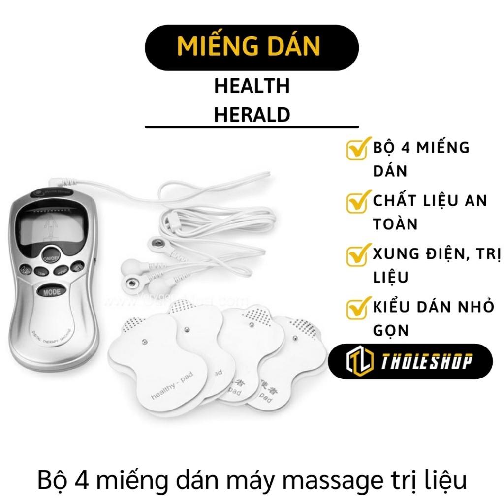 Bộ 4 Miếng Dán Rời Dùng Cho Tất Cả Dòng Máy Trị Liệu Xung Điện Tái Sử Dụng Được Nhiều Lần