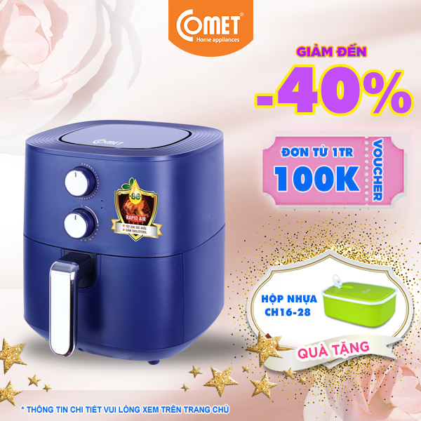 Nồi chiên không dầu 6L COMET - CM6855 - Hàng Chính Hãng