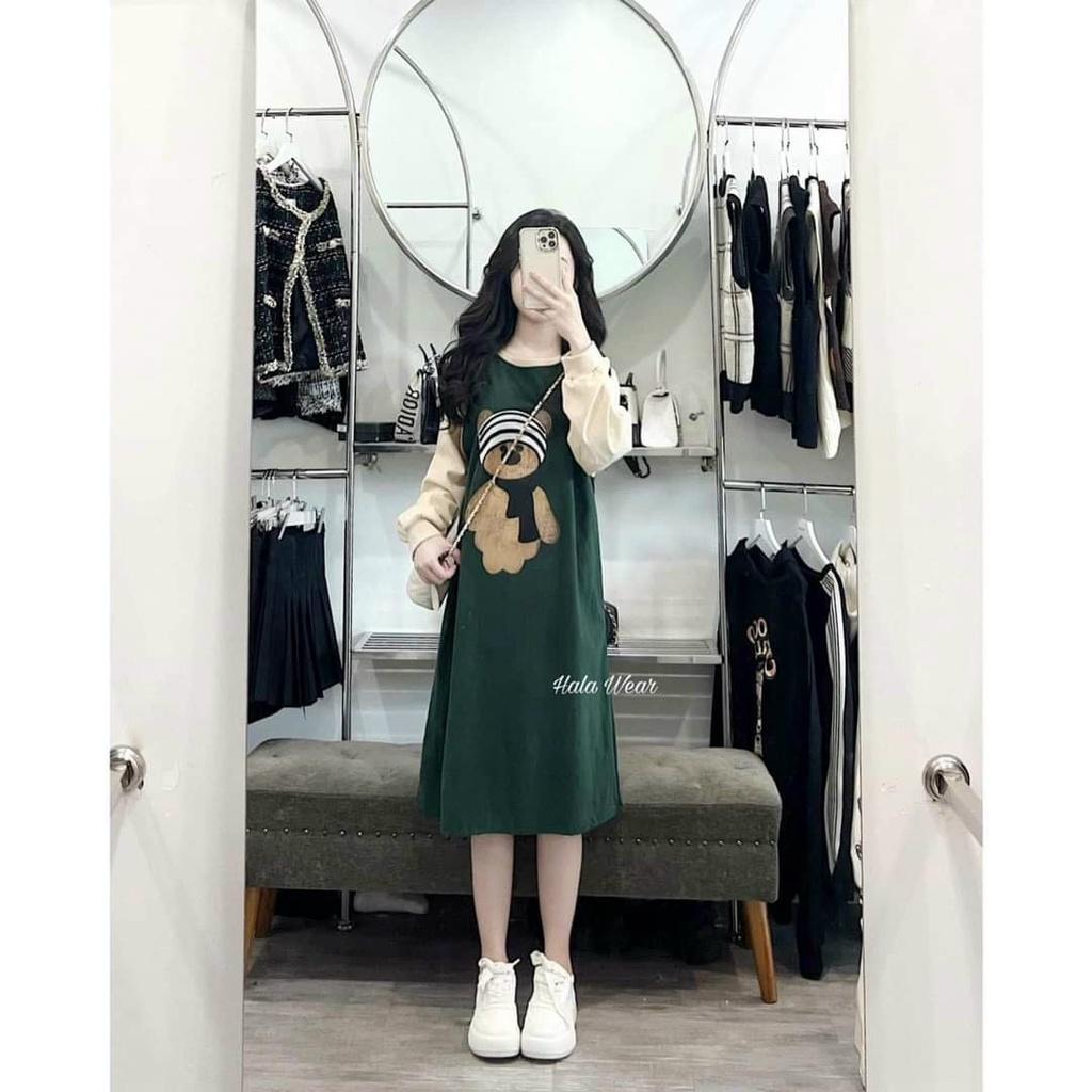 Váy bầu thu đông đẹp , đầm bầu đẹp chất nỉ