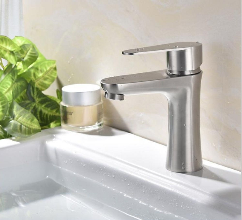 VÒI LAVABO NÓNG LẠNH INOX SUS304