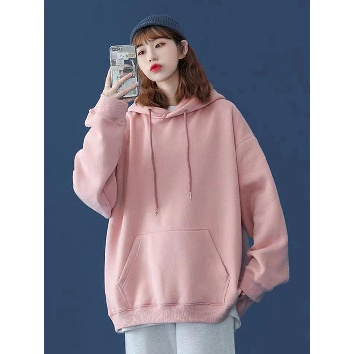 Áo Hoodies Nỉ Bông Dày Dặn Unisex Nam Nữ Phong Cách Trẻ Trung Năng Động Nhiều Màu