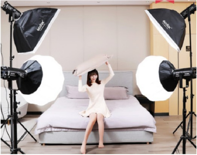 Bộ 4 đèn led studio Godox SL200 II Hàng Chính Hãng