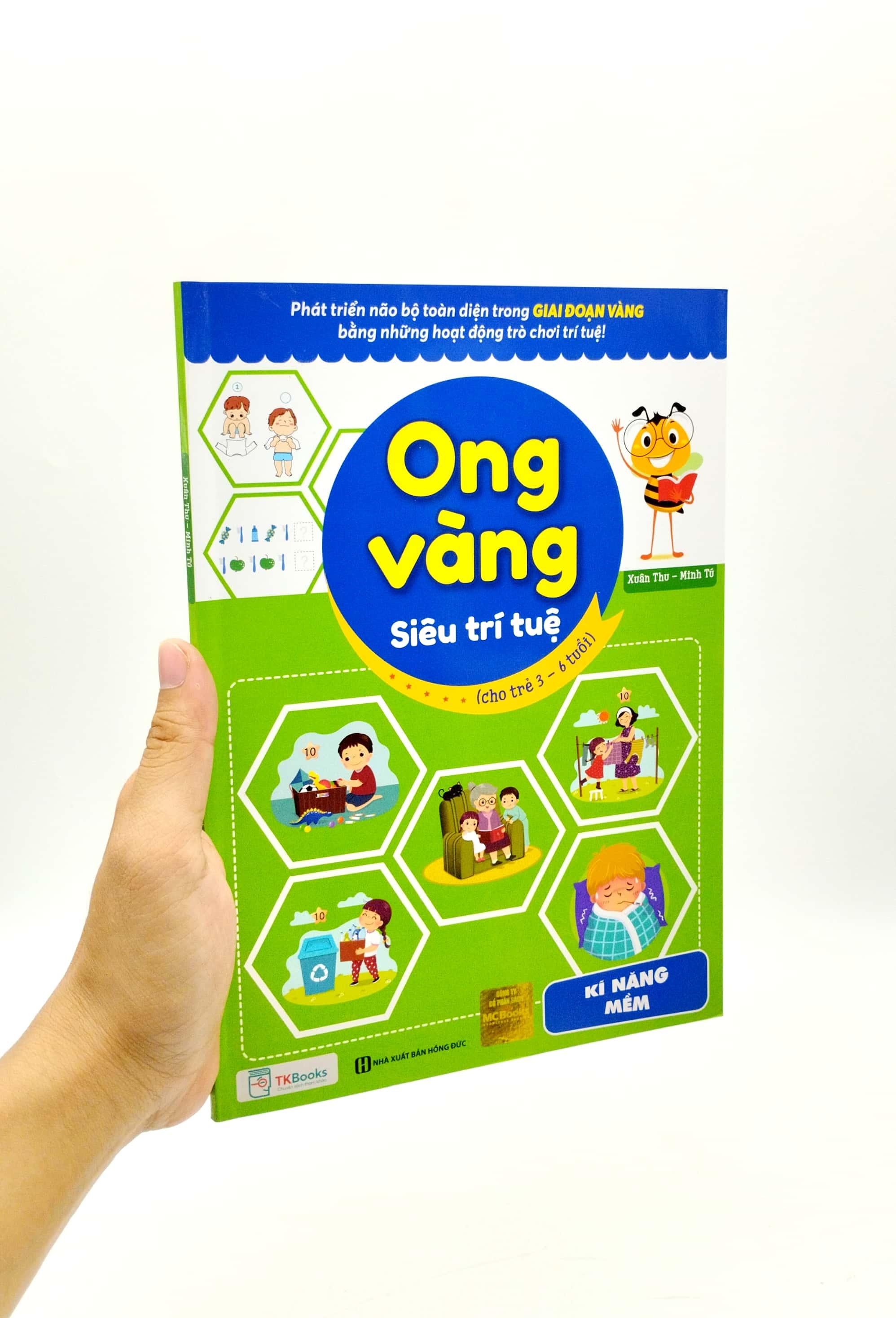 Ong Vàng Siêu Trí Tuệ (Cho Trẻ Từ 3 - 6 Tuổi) - Kỹ Năng Mềm