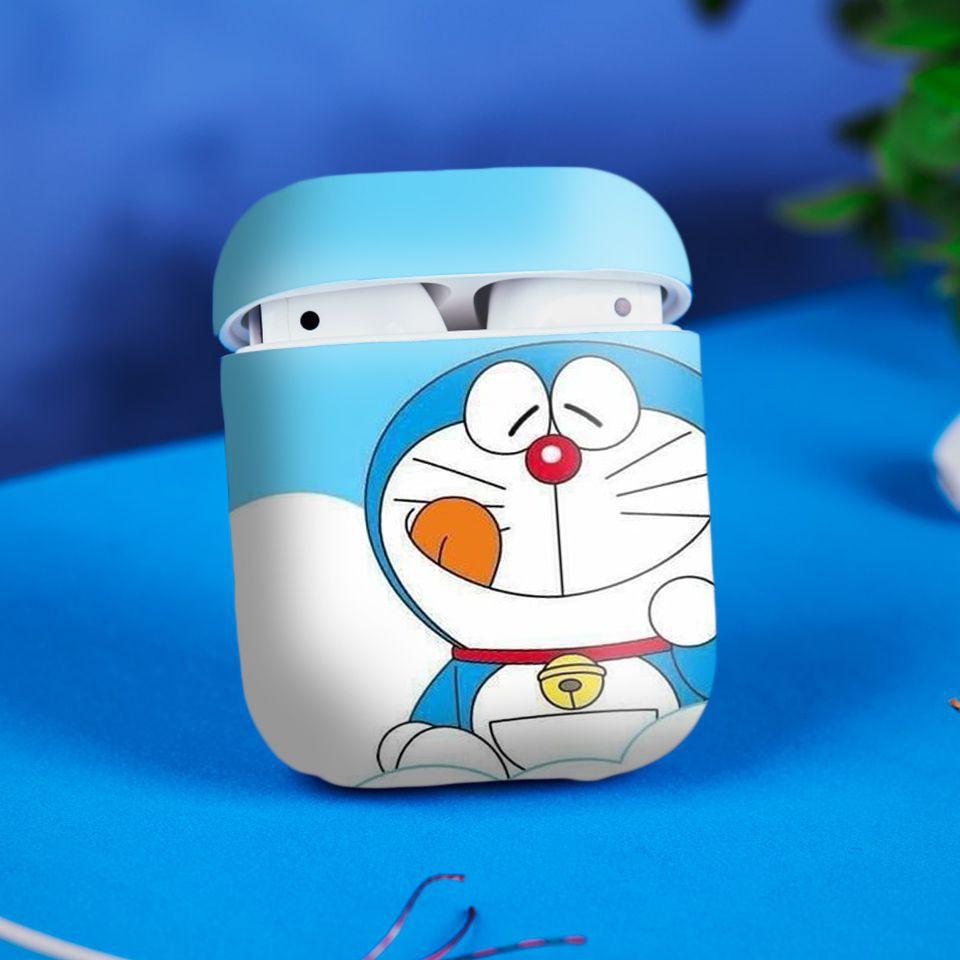 Miếng dán skin cho AirPods in hình Doremon - Dor018