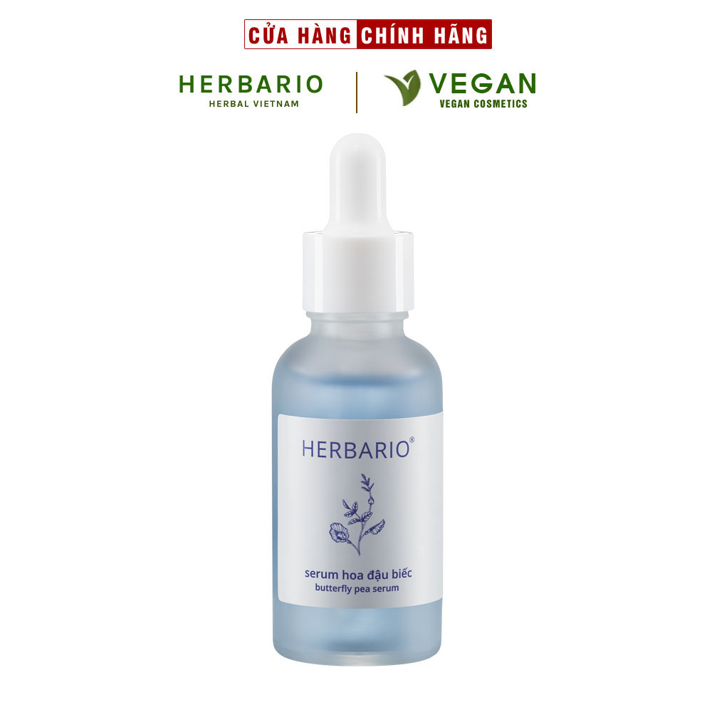 Serum Hoa Đậu Biếc Herbario 30ml ngăn ngừa lão hóa thuần chay