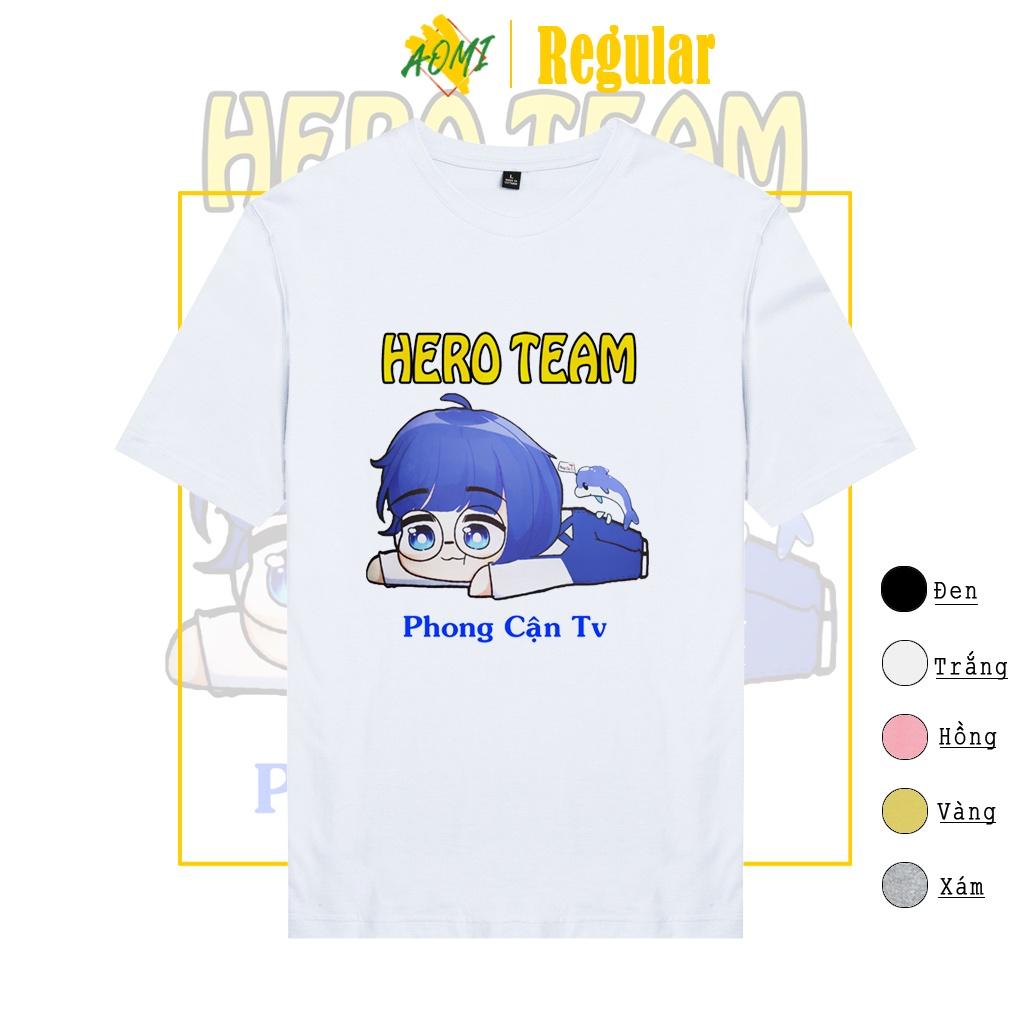 ÁO THUN UNISEX PHONG CAN HERO TEAM PHÔNG NAM NỮ GIA ĐÌNH CẶP ĐÔI CÓ SIZE TRẺ EM AOMIVN