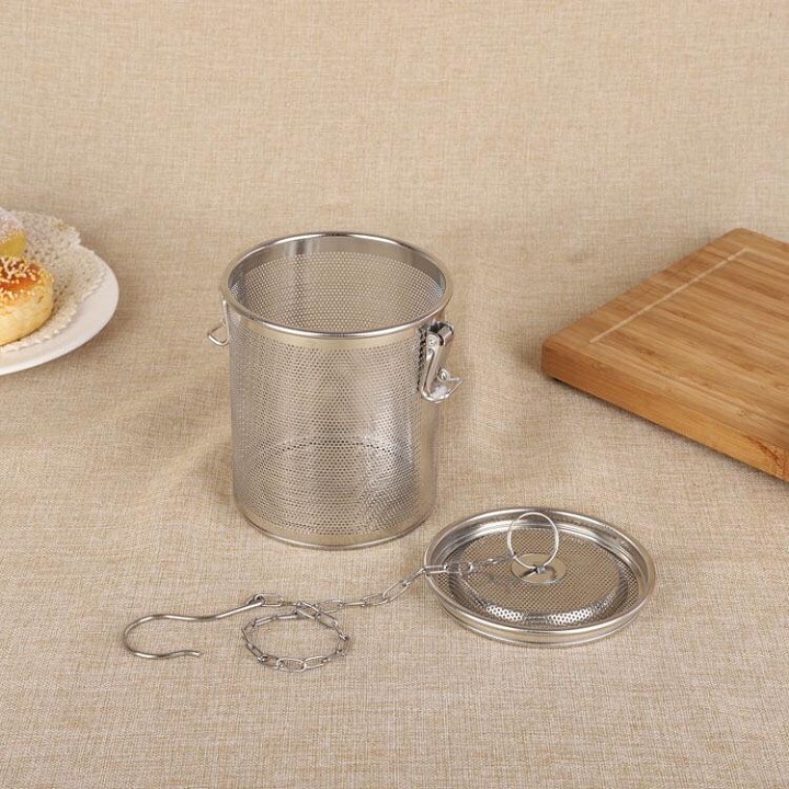 Giỏ Lưới Inox Kích Thước 8 cm Nhúng Nồi Phở, Lọc Trà Xanh, Hầm Xương Tiện Lợi An Toàn