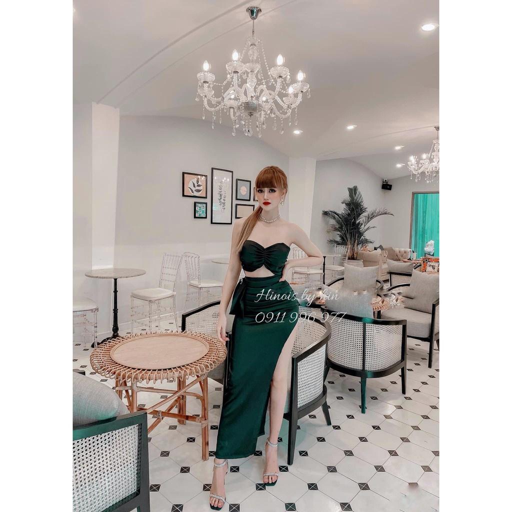 Đầm 2 Dây, Váy Body Cúp Ngực MẶc Được 2 Kiểu,Chất Liệu Lụa Phi Mịn, 2 Màu VÀNG -ĐEN KÈM ẢNH THẬT KÈM VIDEO