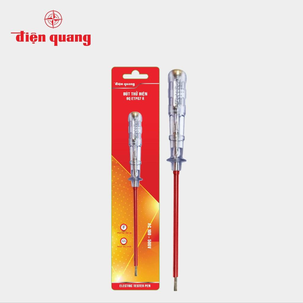 Bút thử điện Điện Quang ĐQ ETP07 R (Đầu vít dẹp, 215 mm, màu đỏ)